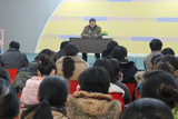 2013年1月18日，厅纪检组组长张彩辉一行参加我园领导班子述职及民主测评大会。